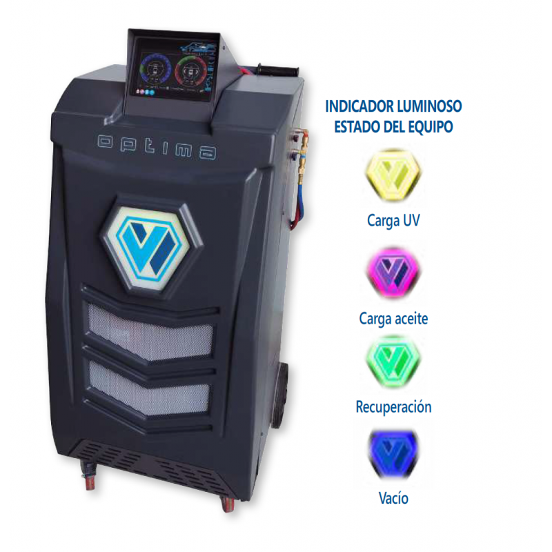 WIGAM OPTIMA equipo automático de recuperación-reciclaje-vacío-carga con pantalla táctil