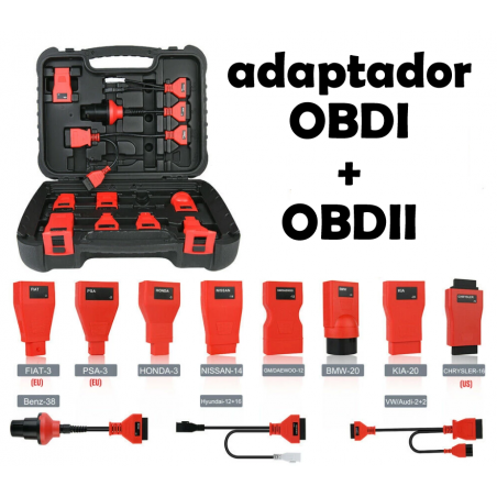 Maleta con adaptadores OBD Autel
