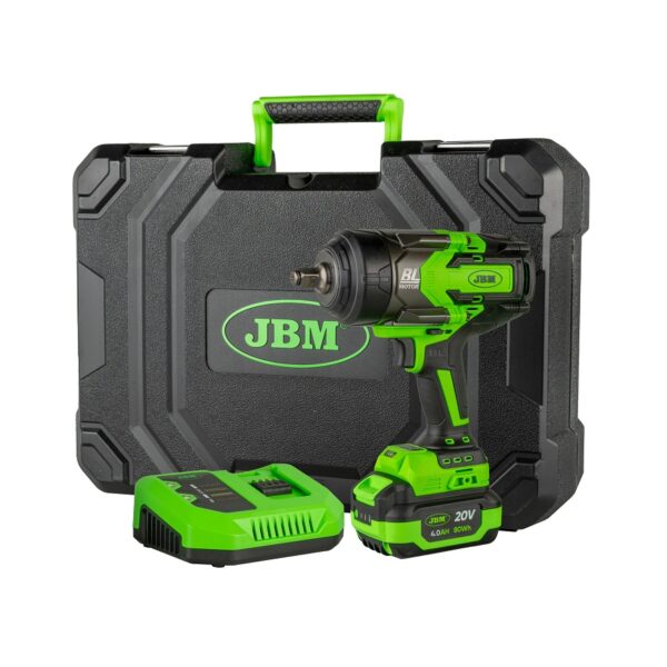 JBM - Pistola de Impacto Brushless a Batería 1/2" 1300nm con maletín