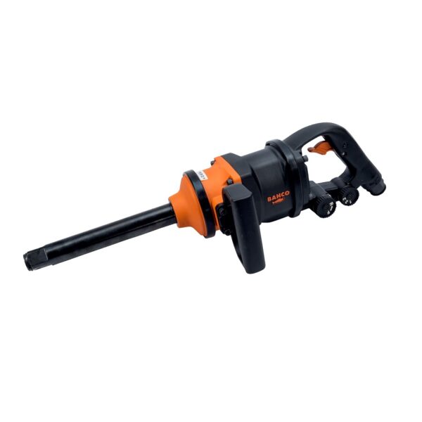 BAHCO Llave de impacto ligera de cuadradillo de 1" con mecanismo de doble martillo y eje largo BP905L